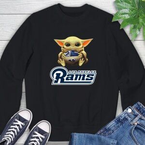 Los Angeles Rams Baby Yoda Star Wars NFL Football Christmas Sweatshirt 159